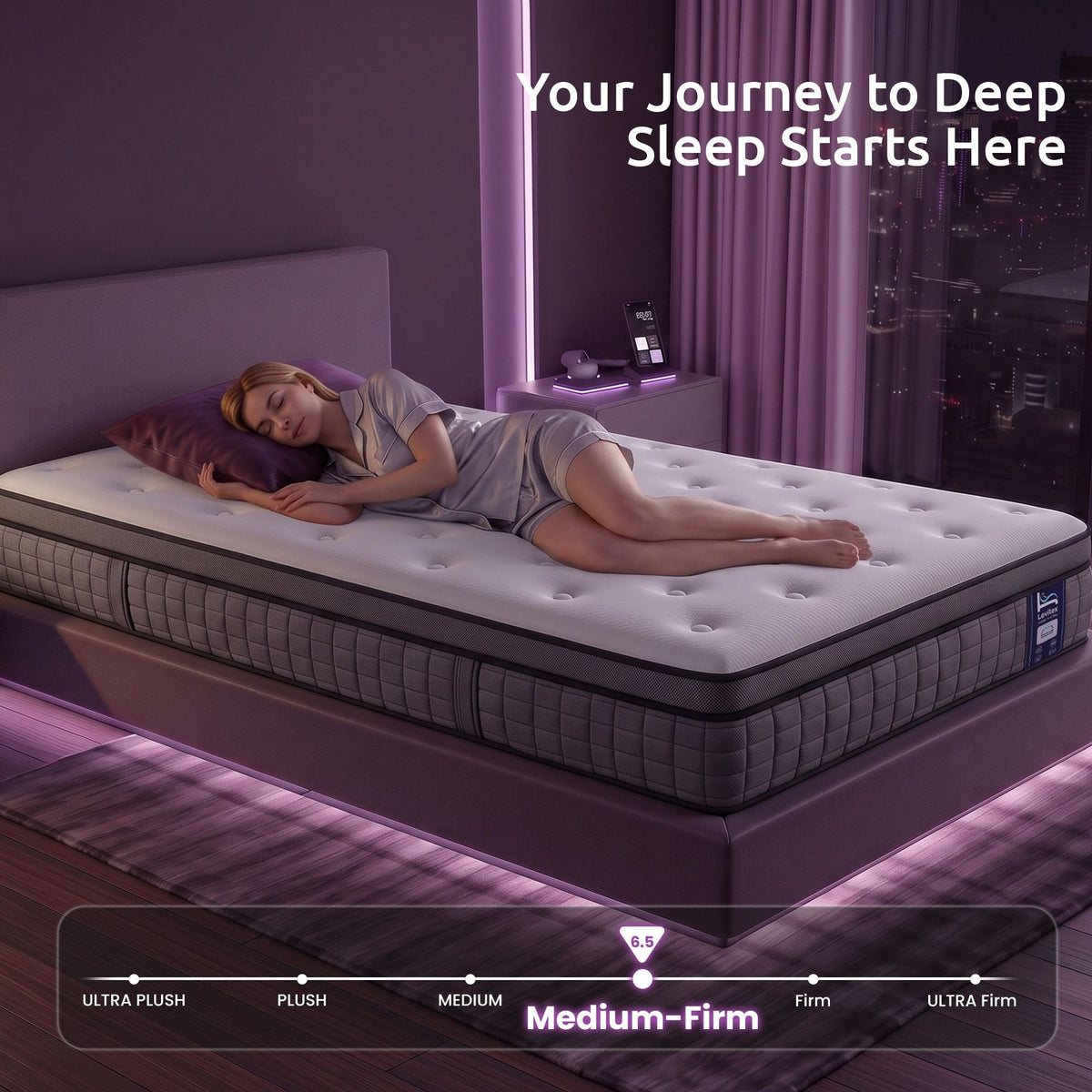 King Single 5-Zone Pocket Spring Mattress with 2 Rows Edge Support Medium Firm 30cm - White - Furniture > Mattresses > King Single Mattress - Rivercity House & Home Co. (ABN 18 642 972 209) - Affordable Modern Furniture Australia