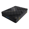 King Single Bamboo Charcoal Euro Top Spring Mattress - Black