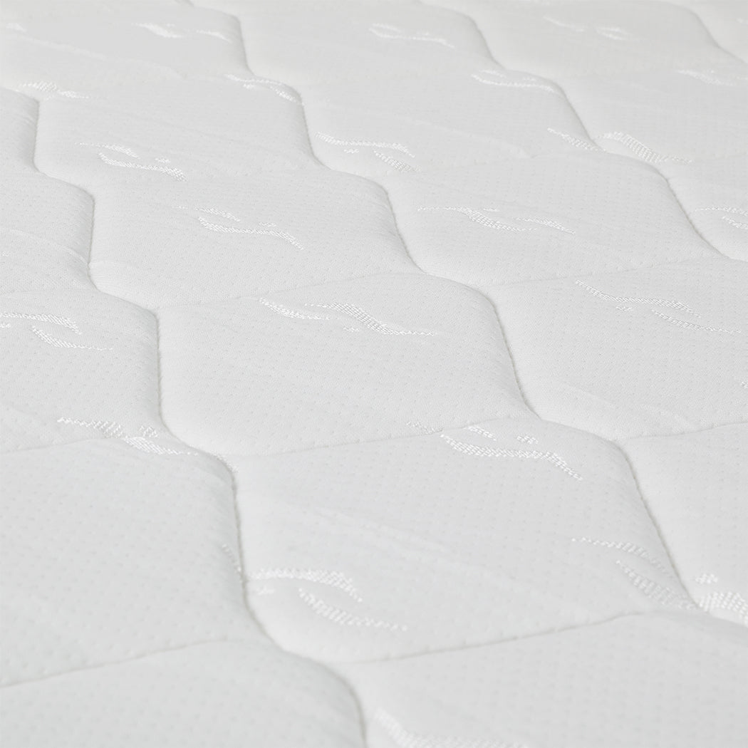 King Single Bonnell Spring Coil Mattress - White - Rivercity House & Home Co. (ABN 18 642 972 209) - Affordable Modern Furniture Australia