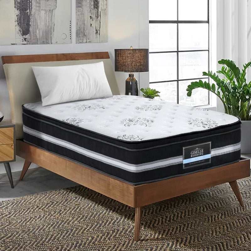 King Single | Giselle Bedding Donegal Series 34cm Euro Top Mattress - Rivercity House & Home Co. (ABN 18 642 972 209) - Affordable Modern Furniture Australia