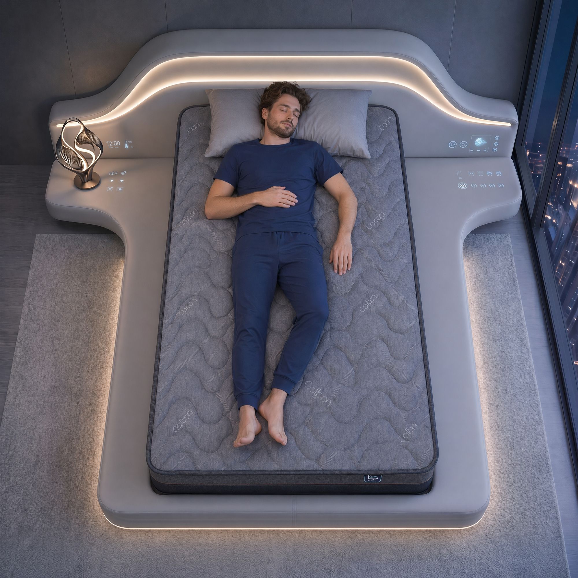 King Single Mattress 25 cm Hybrid Pocket Spring with 4cm Egg Crate Foam for Deep Sleep Bamboo Charcoal Fabric - Furniture > Mattresses > King Single Mattress - Rivercity House & Home Co. (ABN 18 642 972 209) - Affordable Modern Furniture Australia