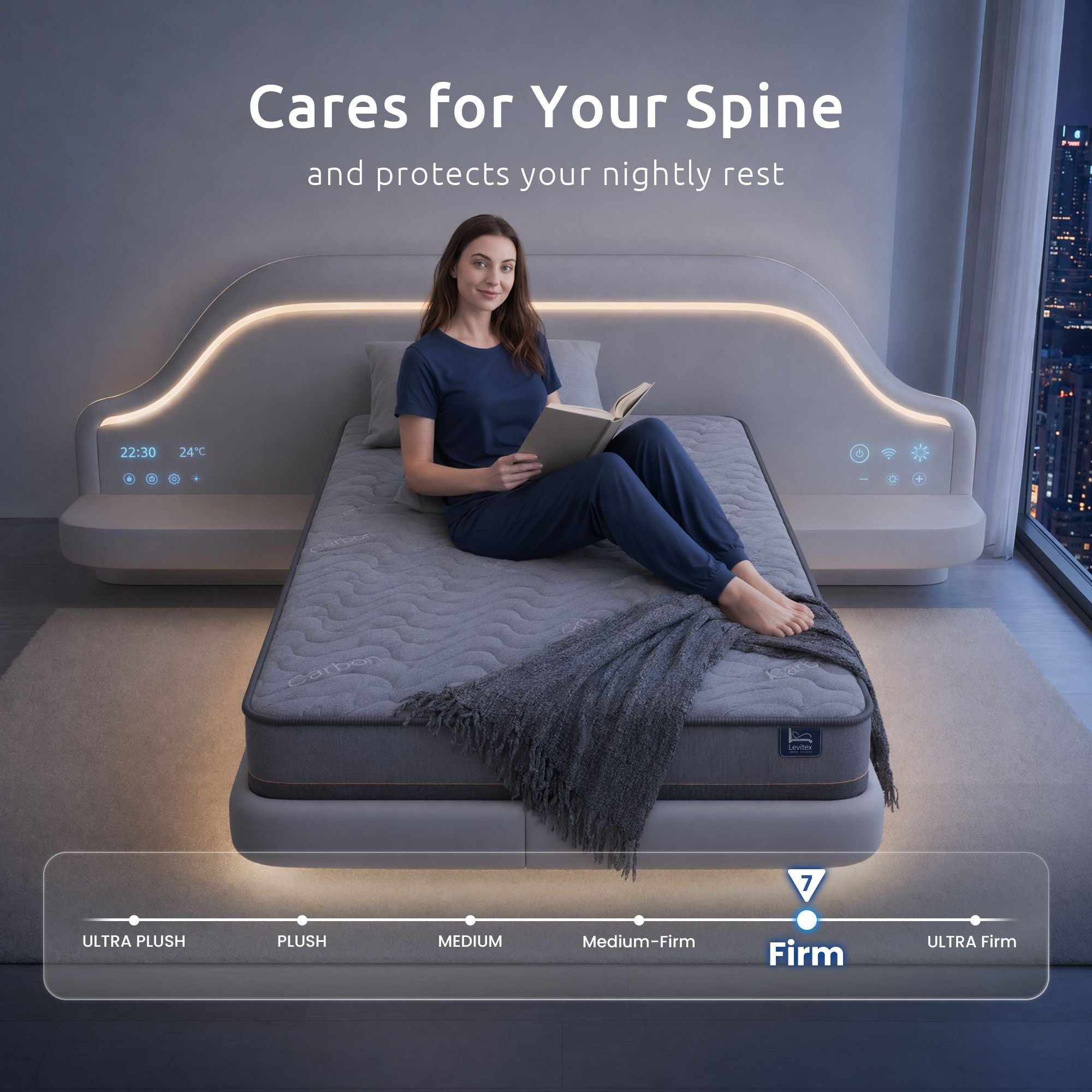 King Single Mattress 25 cm Hybrid Pocket Spring with 4cm Egg Crate Foam for Deep Sleep Bamboo Charcoal Fabric - Furniture > Mattresses > King Single Mattress - Rivercity House & Home Co. (ABN 18 642 972 209) - Affordable Modern Furniture Australia