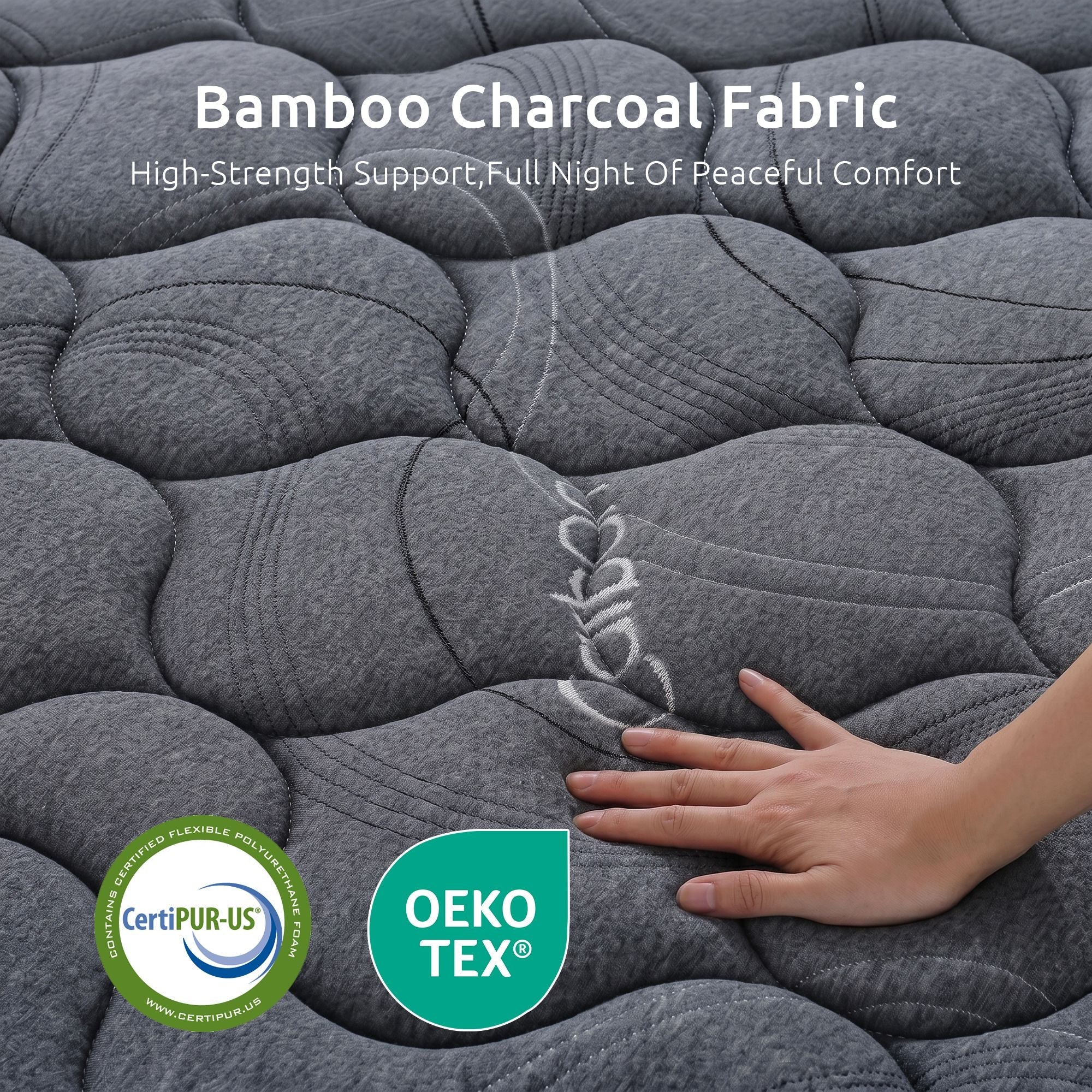 King Single Mattress 25 cm Hybrid Pocket Spring with 4cm Egg Crate Foam for Deep Sleep Bamboo Charcoal Fabric - Furniture > Mattresses > King Single Mattress - Rivercity House & Home Co. (ABN 18 642 972 209) - Affordable Modern Furniture Australia