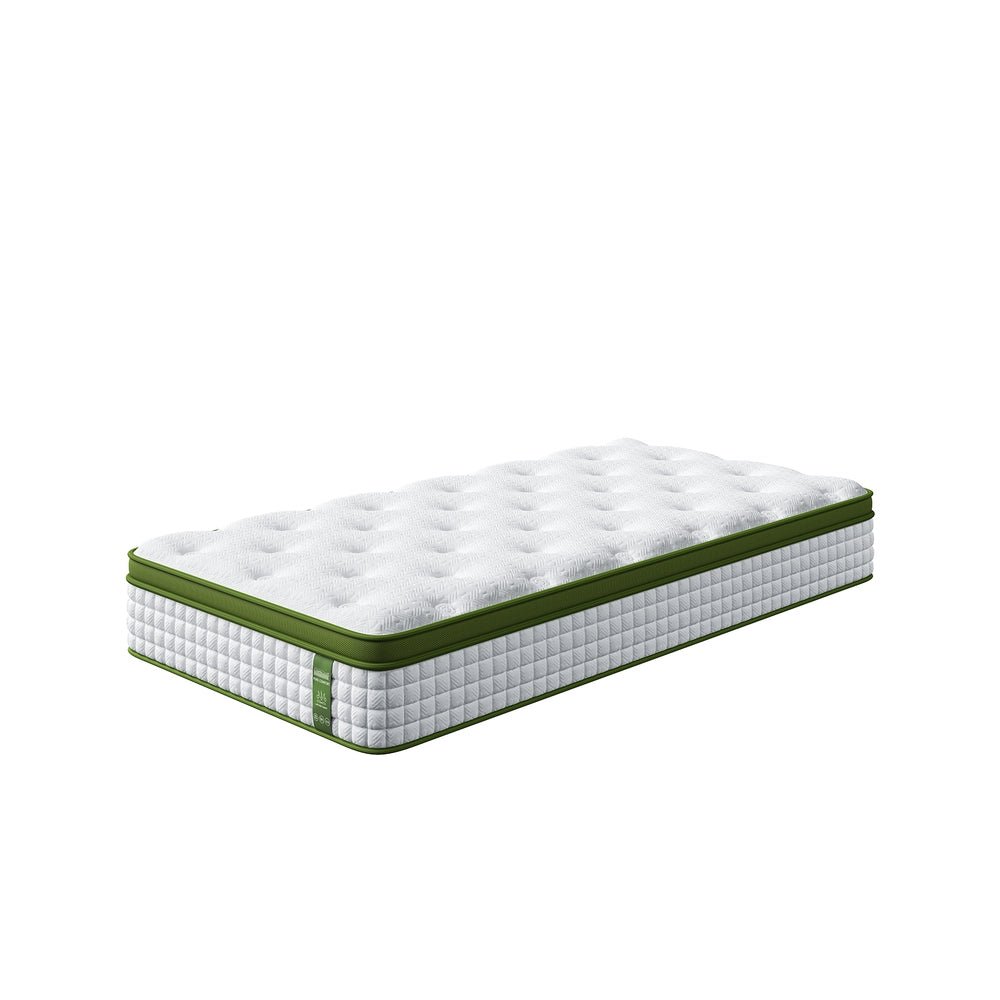 King Single Mattress 30cm Medium Firm Hybrid Mattress for Pressure Relief Motion Isolation - Furniture > Mattresses > King Single Mattress - Rivercity House & Home Co. (ABN 18 642 972 209) - Affordable Modern Furniture Australia