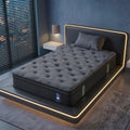 King Single Mattress 34 cm 5-Zone Pressure Relief Pocket Spring with Reinforced Edge Support & Breathable Gel Memory Foam Hybrid Mattress