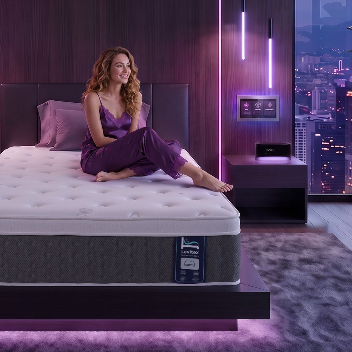 King Single Mattress with 5-Zone Pocket Springs, Lumbar Support & Cooling Gel Memory Foam - White - Furniture > Mattresses > King Single Mattress - Rivercity House & Home Co. (ABN 18 642 972 209) - Affordable Modern Furniture Australia
