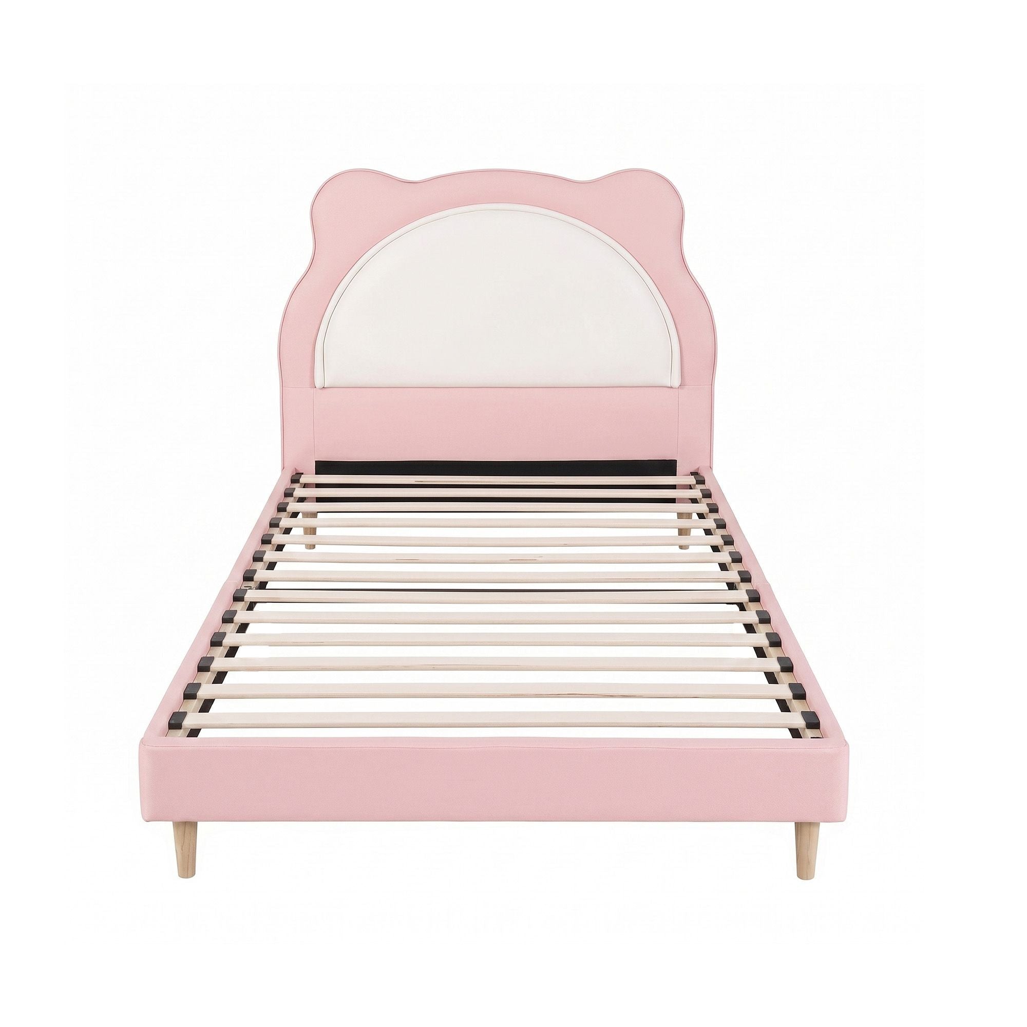King Single Pink Kids Bed Frame for Girls Bedroom Cute Animal Upholstered - Furniture > Bedroom > Beds & Bed Frames - Rivercity House & Home Co. (ABN 18 642 972 209) - Affordable Modern Furniture Australia