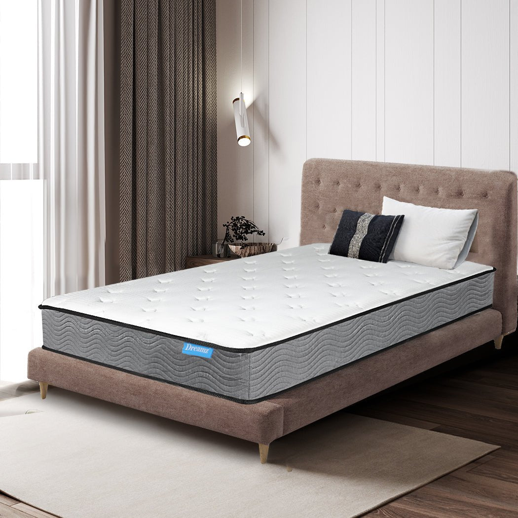 King Single Pocket Spring Mattress Extra Firm 23cm - White - Rivercity House & Home Co. (ABN 18 642 972 209) - Affordable Modern Furniture Australia