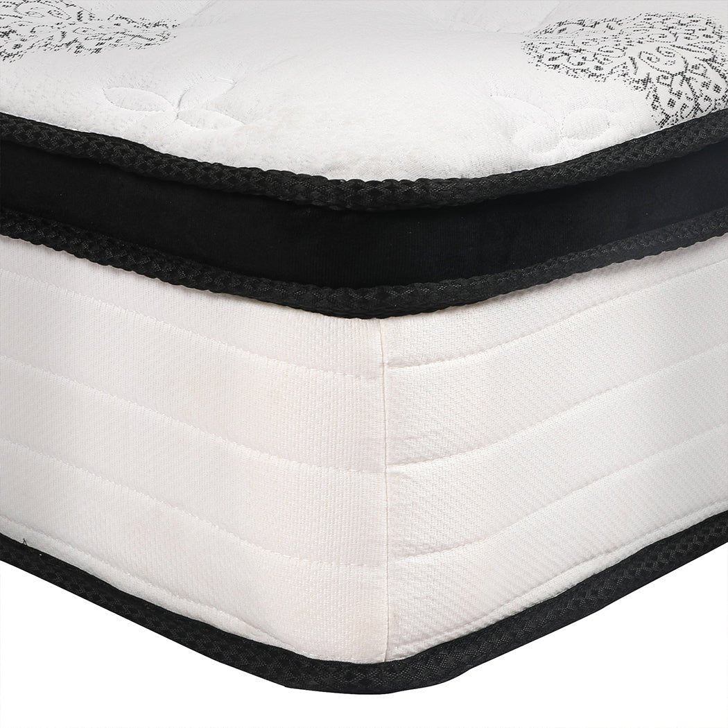 King Single Pocket Spring Mattress Medium Firm - White - Rivercity House & Home Co. (ABN 18 642 972 209) - Affordable Modern Furniture Australia