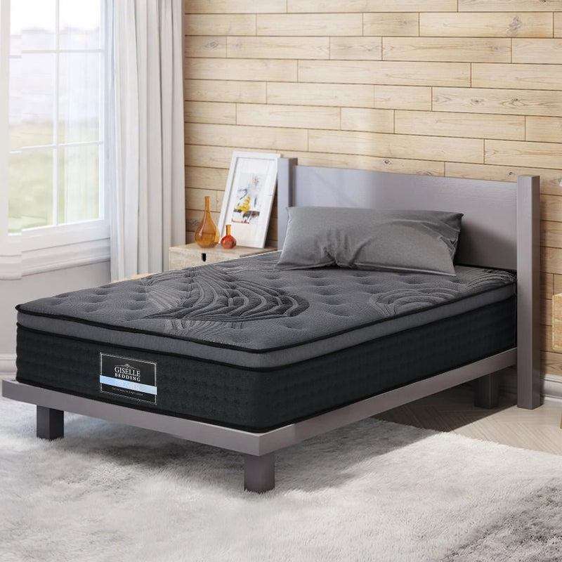 King Single Size | Alanya Series Bamboo Charcoal Euro Top Mattress (Medium Firm) - Rivercity House & Home Co. (ABN 18 642 972 209) - Affordable Modern Furniture Australia