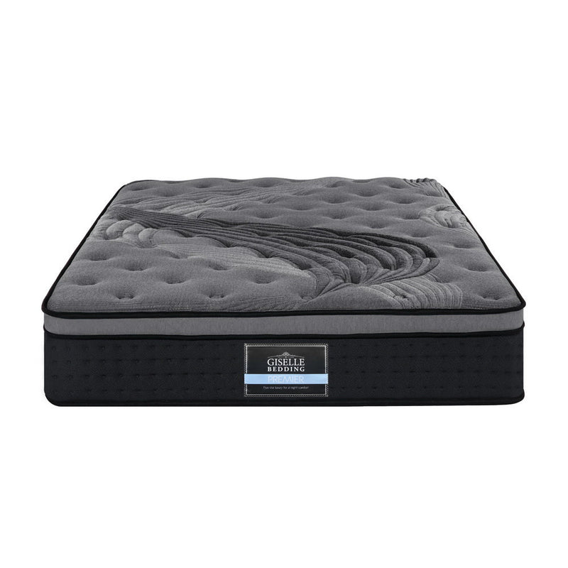 King Single Size | Alanya Series Bamboo Charcoal Euro Top Mattress (Medium Firm) - Rivercity House & Home Co. (ABN 18 642 972 209) - Affordable Modern Furniture Australia