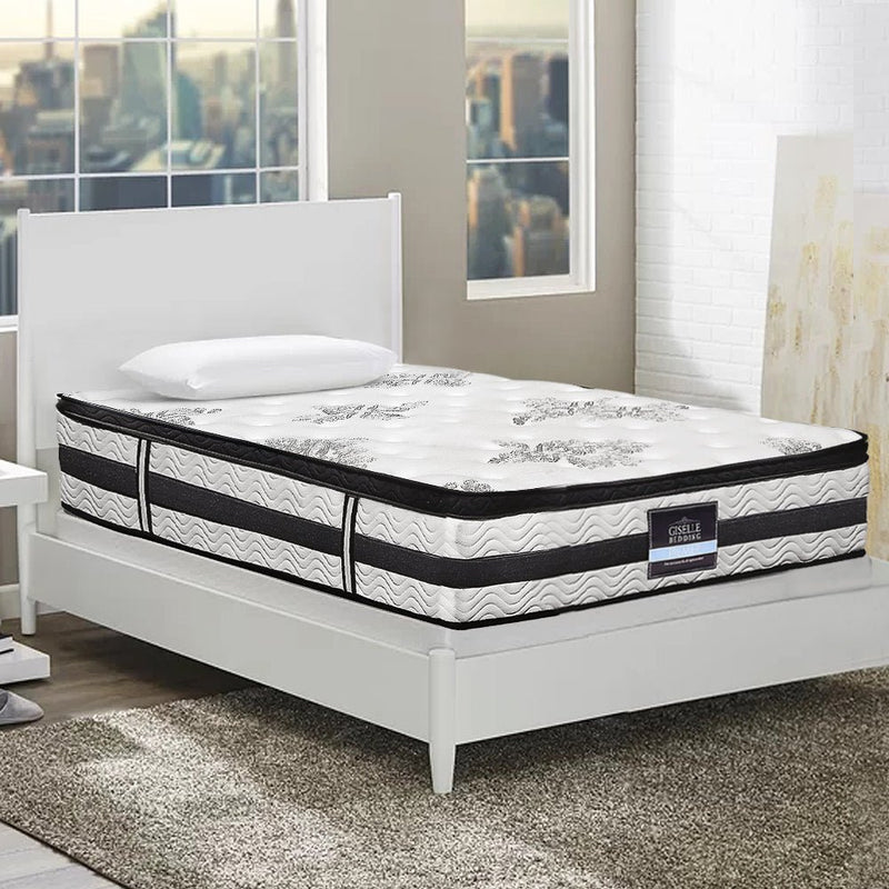 King Single Size | Algarve Series Euro Top Pocket Spring Mattress (Medium Firm) - Rivercity House & Home Co. (ABN 18 642 972 209) - Affordable Modern Furniture Australia