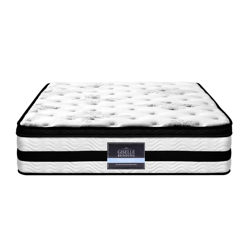 King Single Size | Algarve Series Euro Top Pocket Spring Mattress (Medium Firm) - Rivercity House & Home Co. (ABN 18 642 972 209) - Affordable Modern Furniture Australia