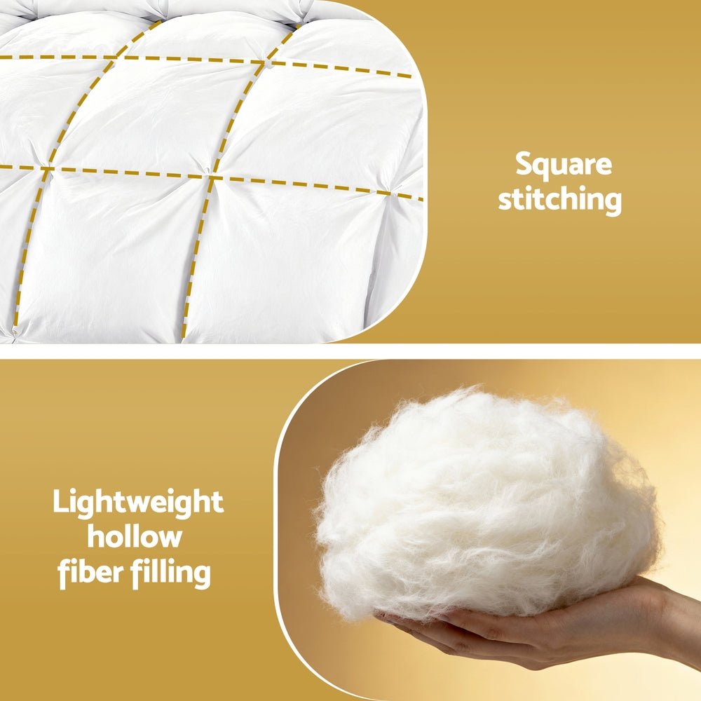 King Size 400GSM Microfiber Quilt All Season Duvet Quilts Comforter Winter Summer - Home & Garden > Bedding > Quilts & Duvets - Rivercity House & Home Co. (ABN 18 642 972 209) - Affordable Modern Furniture Australia