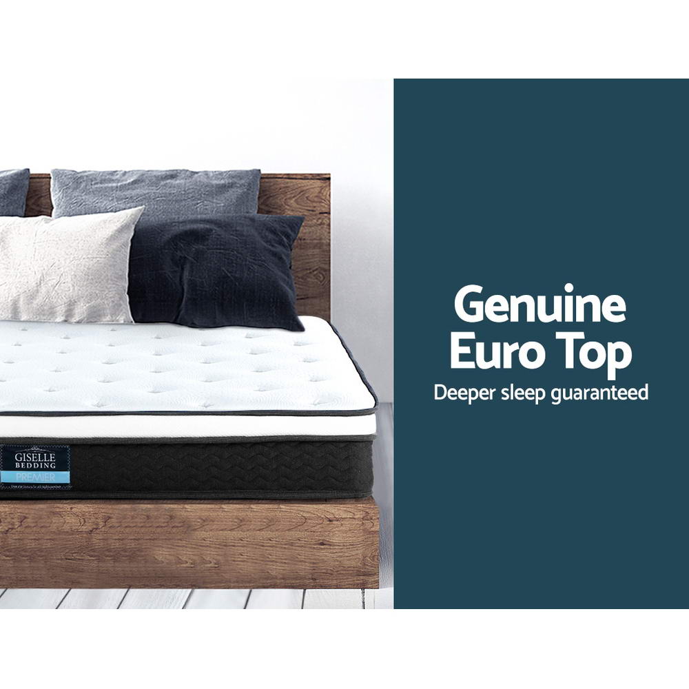 King Size | Bonita Euro Top Bonnell Spring Mattress (Medium Firm) - Rivercity House & Home Co. (ABN 18 642 972 209) - Affordable Modern Furniture Australia