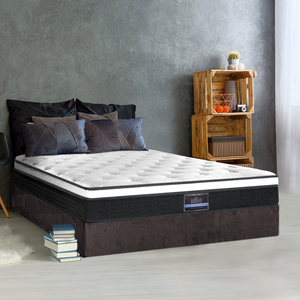 King Size | Bonita Euro Top Bonnell Spring Mattress (Medium Firm) - Rivercity House & Home Co. (ABN 18 642 972 209) - Affordable Modern Furniture Australia
