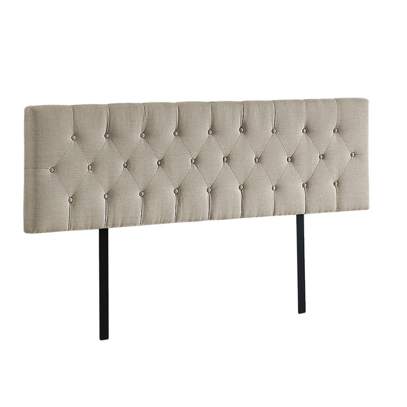 King Size | Deluxe Headboard Bedhead (Beige) - Rivercity House & Home Co. (ABN 18 642 972 209) - Affordable Modern Furniture Australia