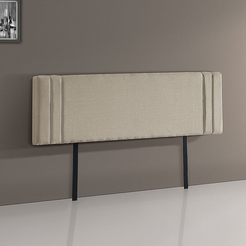 King Size | Linen Headboard (Beige) - Rivercity House & Home Co. (ABN 18 642 972 209) - Affordable Modern Furniture Australia