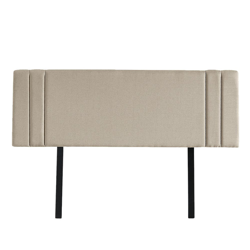 King Size | Linen Headboard (Beige) - Rivercity House & Home Co. (ABN 18 642 972 209) - Affordable Modern Furniture Australia