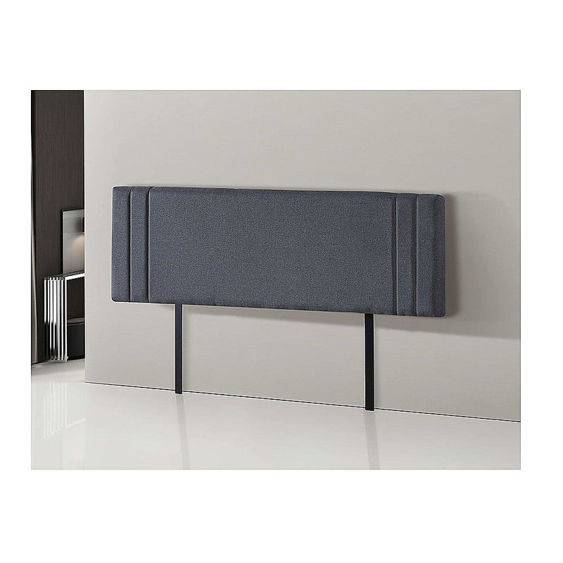 King Size | Linen Headboard (Grey) - Rivercity House & Home Co. (ABN 18 642 972 209) - Affordable Modern Furniture Australia