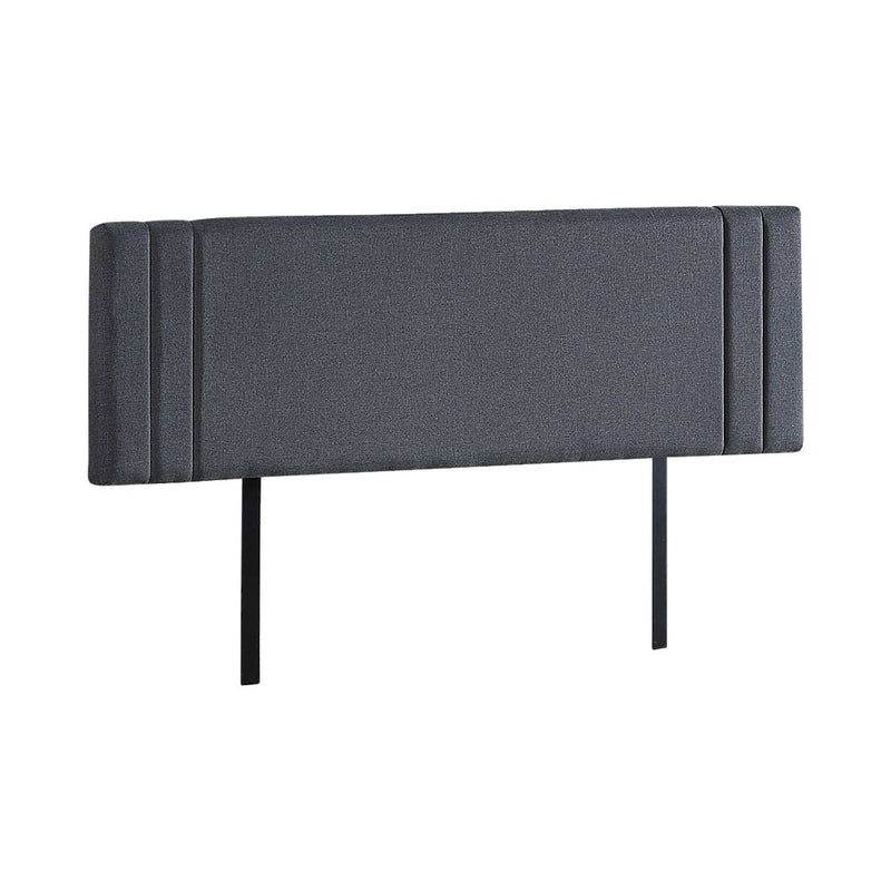 King Size | Linen Headboard (Grey) - Rivercity House & Home Co. (ABN 18 642 972 209) - Affordable Modern Furniture Australia