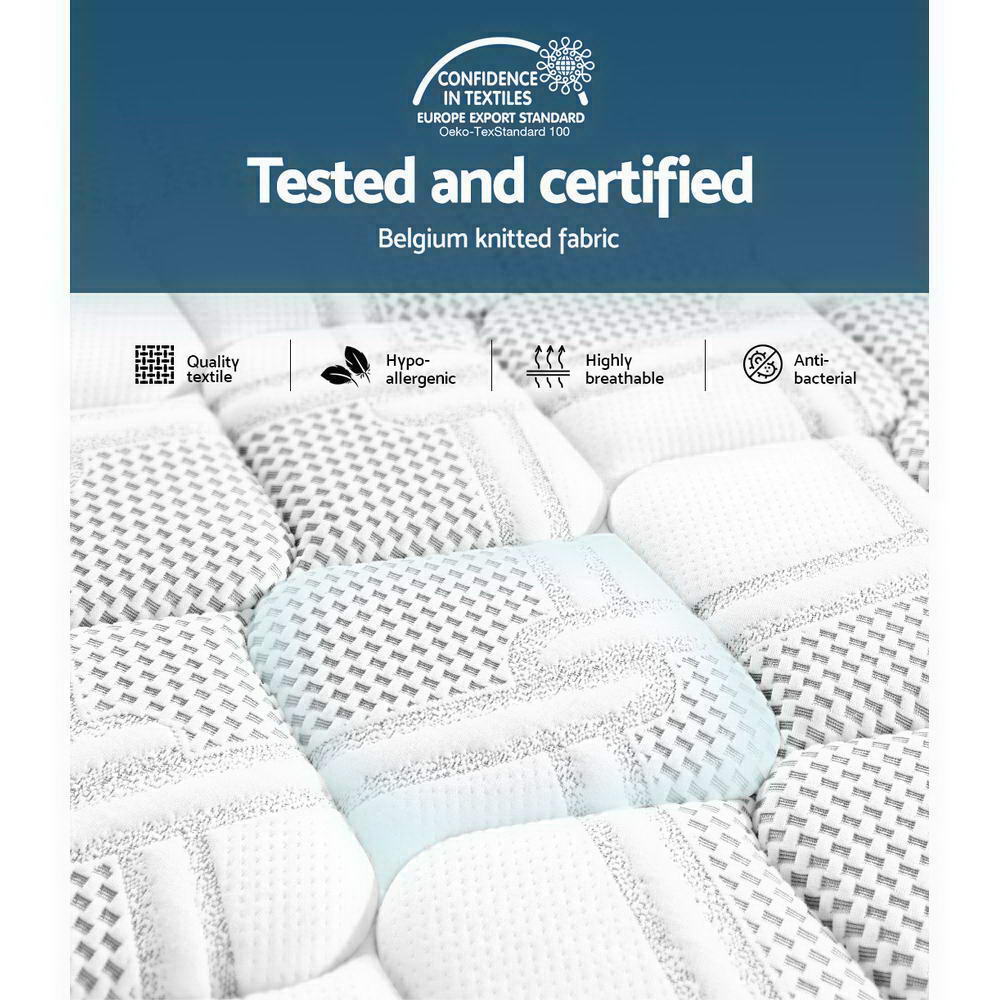 King Size | Luna Euro Top Cool Gel Pocket Spring Mattress (Medium Firm) - Rivercity House & Home Co. (ABN 18 642 972 209) - Affordable Modern Furniture Australia