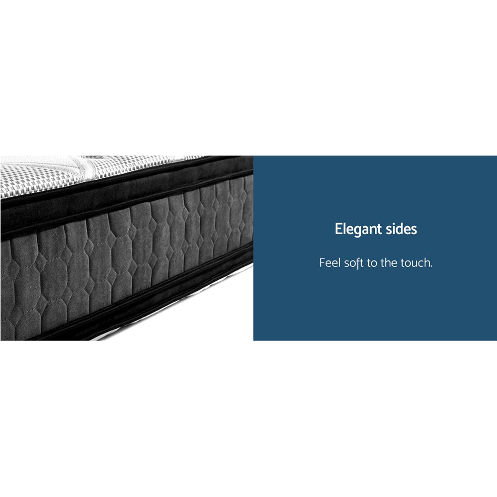 King Size | Luna Euro Top Cool Gel Pocket Spring Mattress (Medium Firm) - Rivercity House & Home Co. (ABN 18 642 972 209) - Affordable Modern Furniture Australia