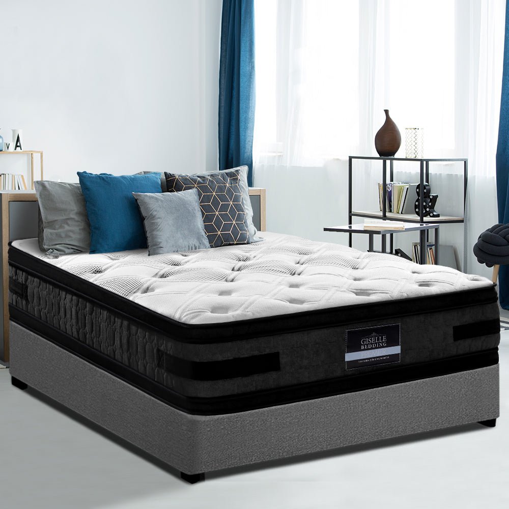 King Size | Luna Euro Top Cool Gel Pocket Spring Mattress (Medium Firm) - Rivercity House & Home Co. (ABN 18 642 972 209) - Affordable Modern Furniture Australia