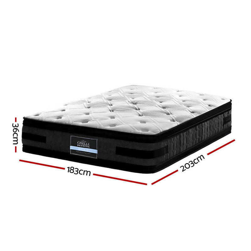 King Size | Luna Euro Top Cool Gel Pocket Spring Mattress (Medium Firm) - Rivercity House & Home Co. (ABN 18 642 972 209) - Affordable Modern Furniture Australia