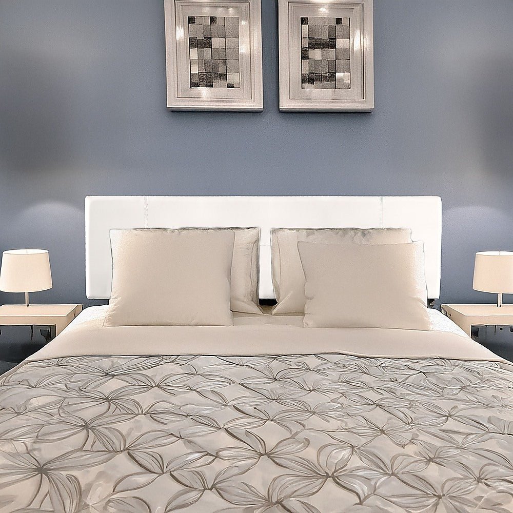 King Size | PU Leather Bed Headboard Bedhead (White) - Rivercity House & Home Co. (ABN 18 642 972 209) - Affordable Modern Furniture Australia