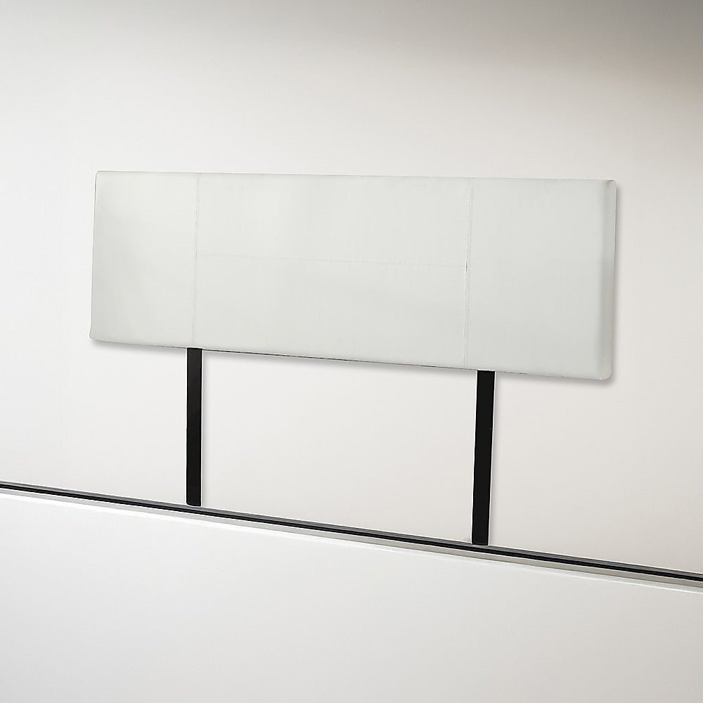 King Size | PU Leather Bed Headboard Bedhead (White) - Rivercity House & Home Co. (ABN 18 642 972 209) - Affordable Modern Furniture Australia