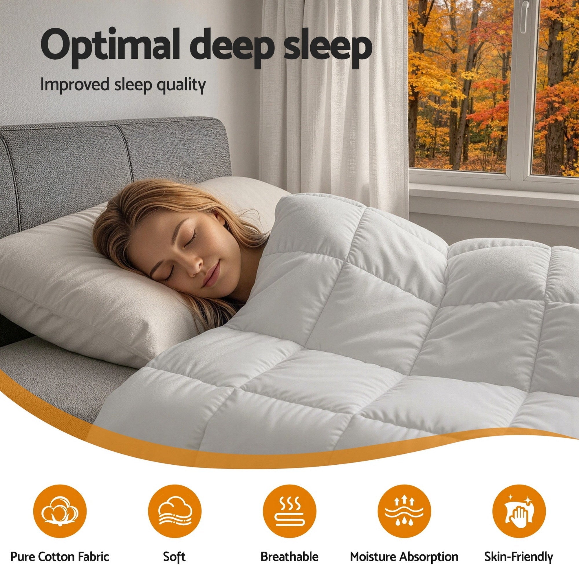 King Wool Quilt 500GSM Winter Baffle Box Construction - White - Home & Garden > Bedding > Quilts & Duvets - Rivercity House & Home Co. (ABN 18 642 972 209) - Affordable Modern Furniture Australia