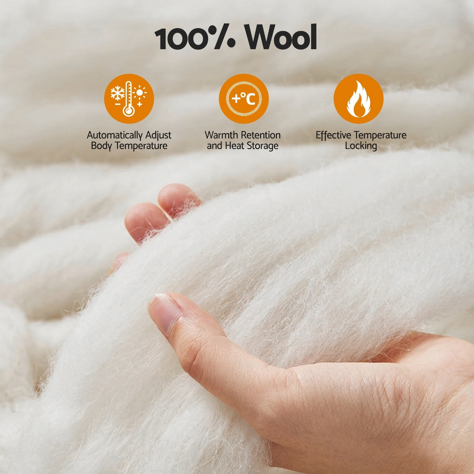 King Wool Quilt 500GSM Winter Baffle Box Construction - White - Home & Garden > Bedding > Quilts & Duvets - Rivercity House & Home Co. (ABN 18 642 972 209) - Affordable Modern Furniture Australia