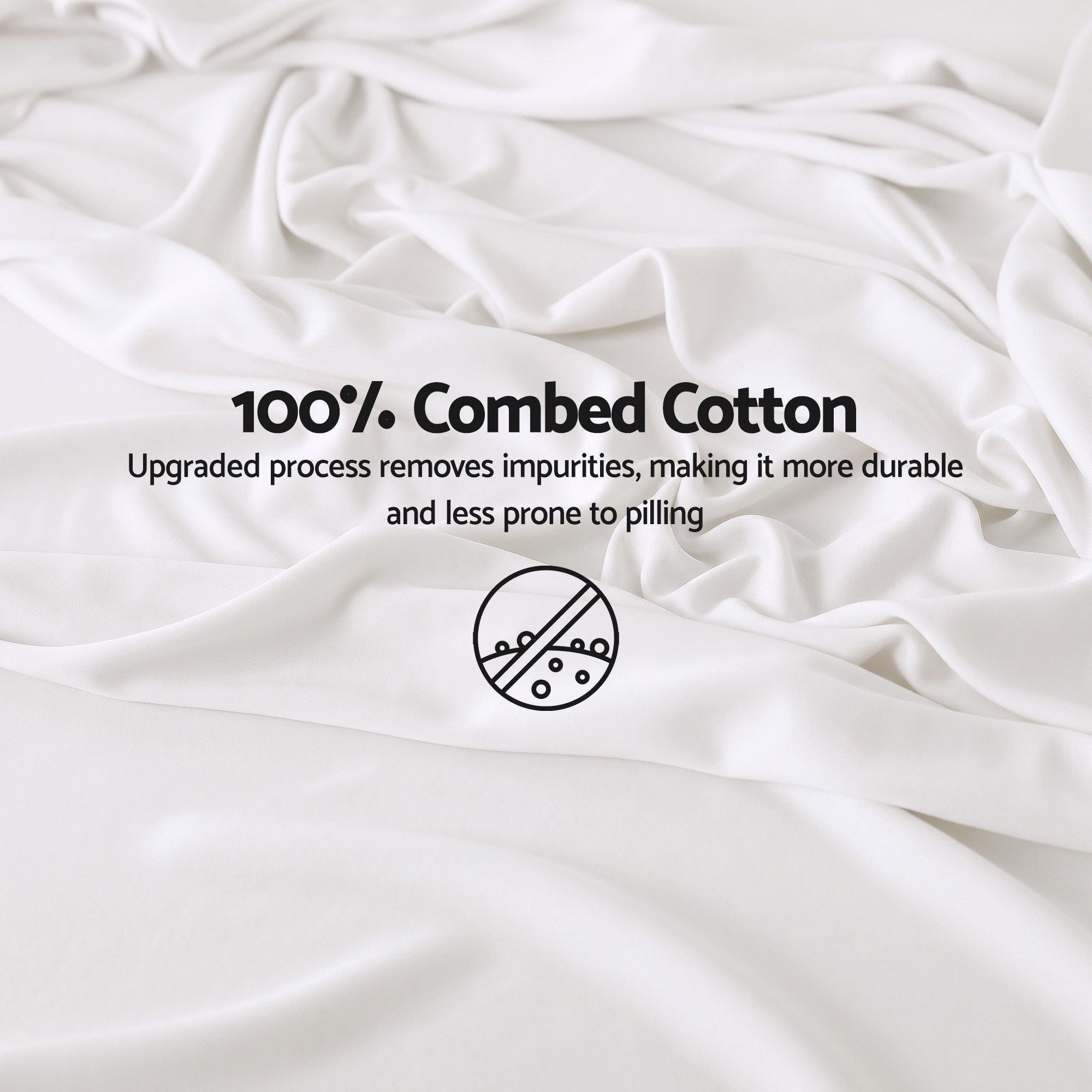 Kingsingle 500TC Cotton 4Pcs Sheet Set with 40cm Extra Deep Pocket for Thick Mattresses Sateen Weave for Sweaty Nights White - Home & Garden > Bedding > Bed Sheets - Rivercity House & Home Co. (ABN 18 642 972 209) - Affordable Modern Furniture Australia