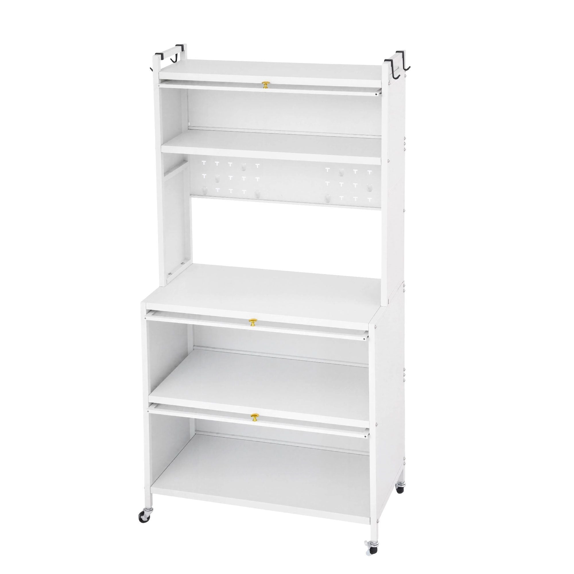 Kitchen Cabinet Storage Shelves Pegboard Cupboard Sideboard 80CMX164CM - Home & Garden > Kitchenware > Kitchen Utensils - Rivercity House & Home Co. (ABN 18 642 972 209) - Affordable Modern Furniture Australia