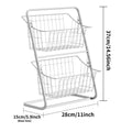 Kitchen Fruit and Vegetable Storage Rack - White