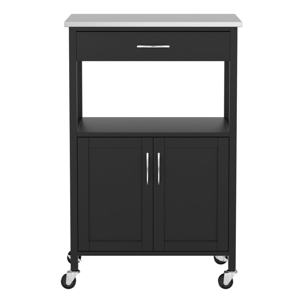 Kitchen Island Trolley Rolling Serving Cart Storage Drawer Cupboard 60cm - Furniture > Dining > Kitchen & Dining Trolleys - Rivercity House & Home Co. (ABN 18 642 972 209) - Affordable Modern Furniture Australia