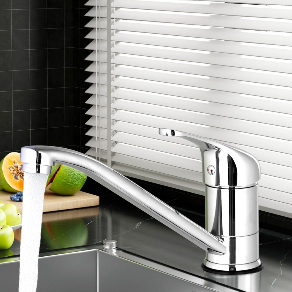 Kitchen Mixer Tap Mixer Long Spout Sink Faucet Basin Laundry Chrome - Furniture > Bathroom > Tap & Sink Accessories - Rivercity House & Home Co. (ABN 18 642 972 209) - Affordable Modern Furniture Australia