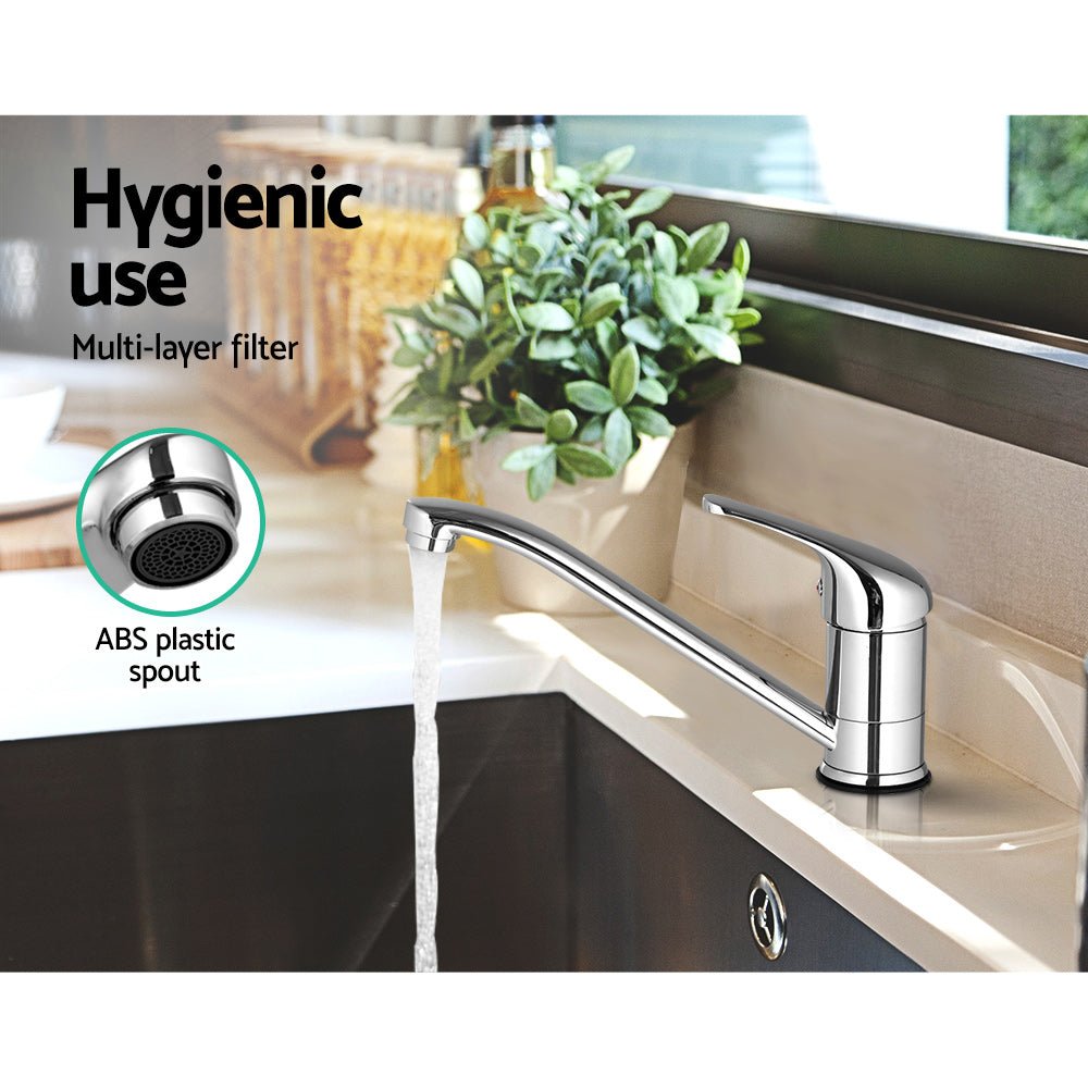 Kitchen Mixer Tap Mixer Long Spout Sink Faucet Basin Laundry Chrome - Furniture > Bathroom > Tap & Sink Accessories - Rivercity House & Home Co. (ABN 18 642 972 209) - Affordable Modern Furniture Australia