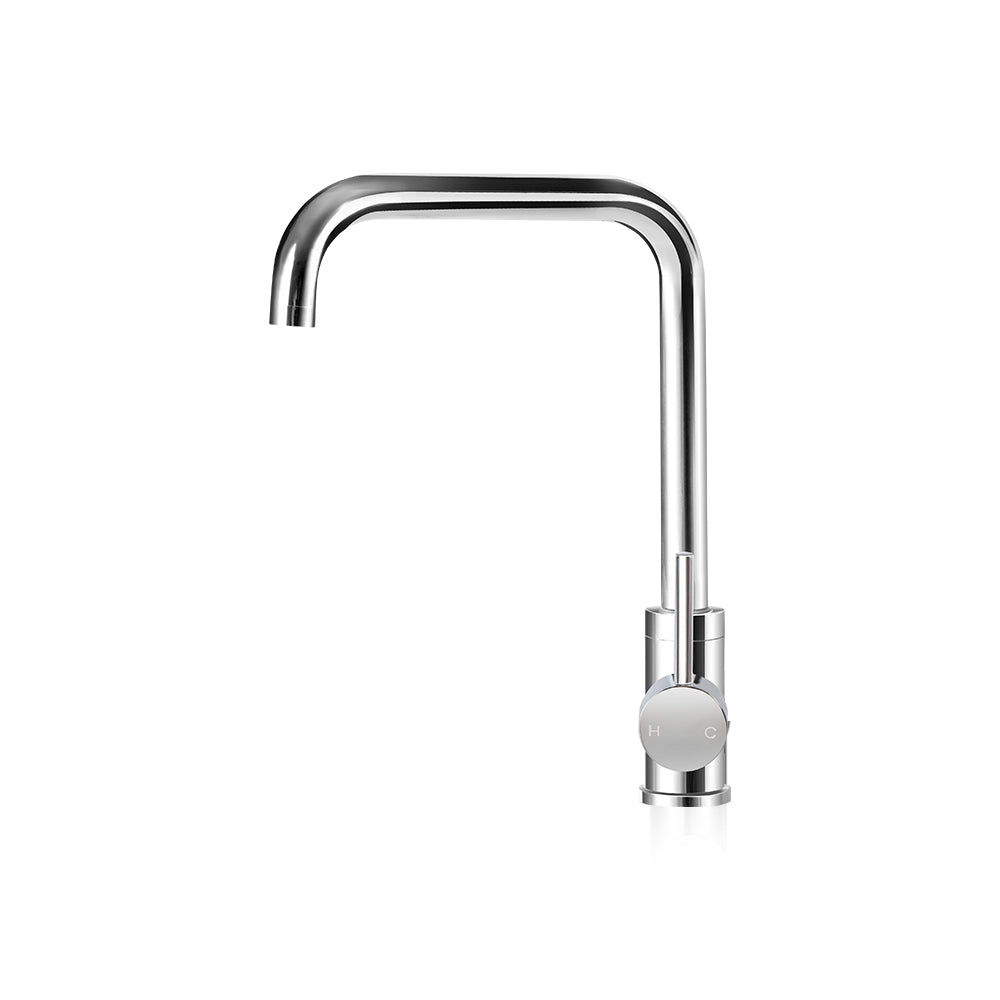 Kitchen Mixer Tap Mixer Rectangle Sink Faucet Basin Laundry Chrome - Furniture > Bathroom > Tap & Sink Accessories - Rivercity House & Home Co. (ABN 18 642 972 209) - Affordable Modern Furniture Australia