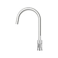 Kitchen Round Mixer Tap with Swivel Spout for Sink Basin Laundry - Chrome