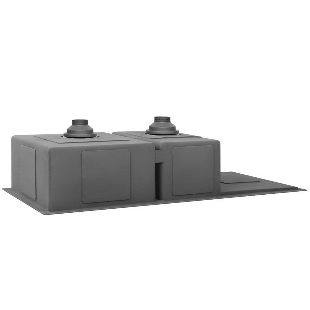 Kitchen Sink 100X45CM Stainless Steel Basin Double Bowl Nano Black - Furniture > Dining > Kitchen Sinks - Rivercity House & Home Co. (ABN 18 642 972 209) - Affordable Modern Furniture Australia