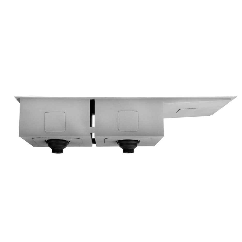 Kitchen Sink 111X45CM Stainless Steel Basin Double Bowl Silver - Furniture > Dining > Kitchen Sinks - Rivercity House & Home Co. (ABN 18 642 972 209) - Affordable Modern Furniture Australia