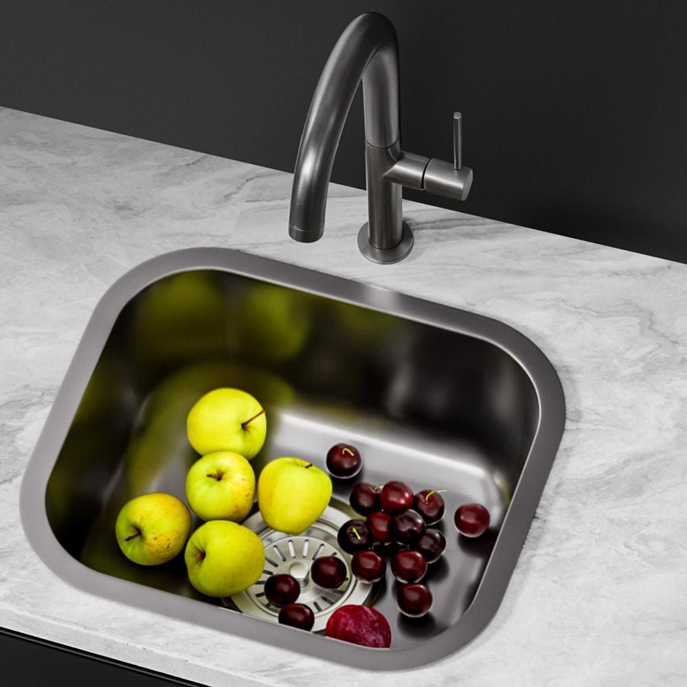 Kitchen Sink 30X36CM Stainless Steel Nano Basin Single Bowl Black - Furniture > Dining > Kitchen Sinks - Rivercity House & Home Co. (ABN 18 642 972 209) - Affordable Modern Furniture Australia