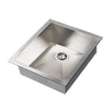 Handmade 45x39cm Stainless Steel Kitchen Sink Single Bowl - Silver