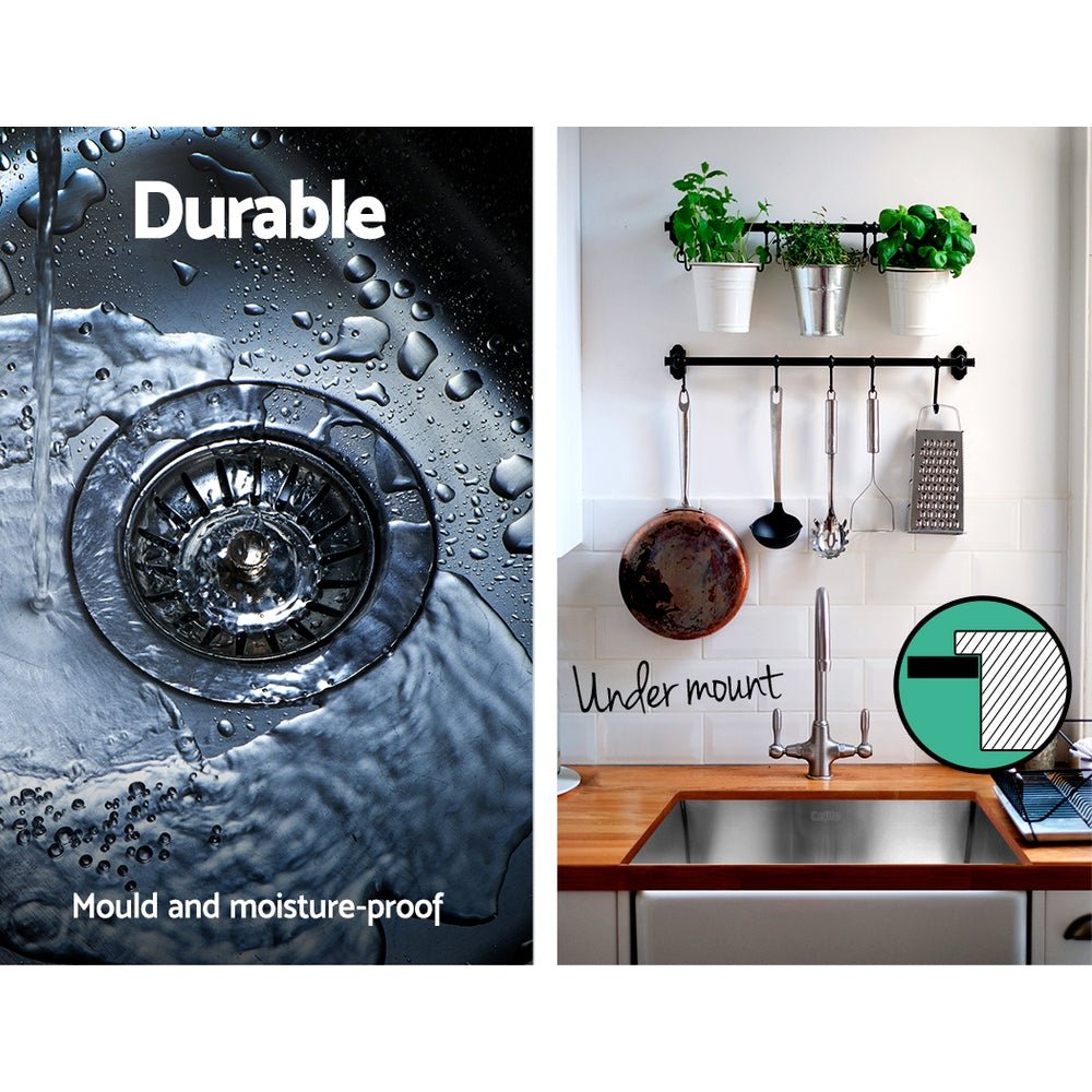 Kitchen Sink 51X45CM Stainless Steel Basin Single Bowl Silver - Furniture > Dining > Kitchen Sinks - Rivercity House & Home Co. (ABN 18 642 972 209) - Affordable Modern Furniture Australia