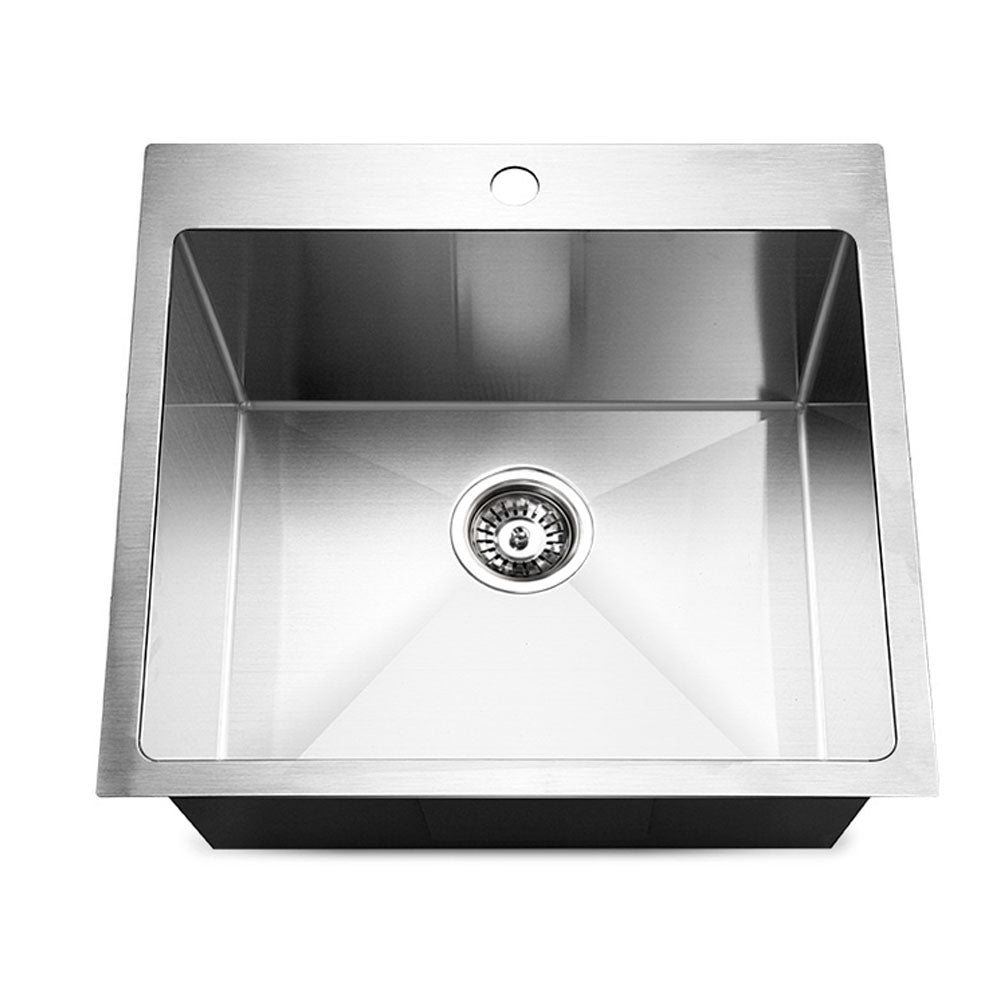Kitchen Sink 53X50CM Stainless Steel Basin Single Bowl Silver - Furniture > Dining > Kitchen Sinks - Rivercity House & Home Co. (ABN 18 642 972 209) - Affordable Modern Furniture Australia