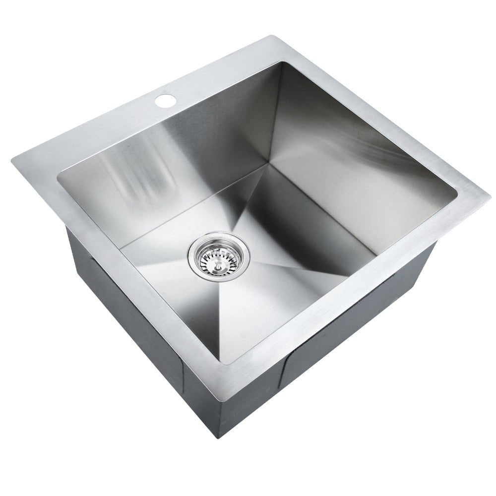 Kitchen Sink 53X50CM Stainless Steel Basin Single Bowl Silver - Furniture > Dining > Kitchen Sinks - Rivercity House & Home Co. (ABN 18 642 972 209) - Affordable Modern Furniture Australia