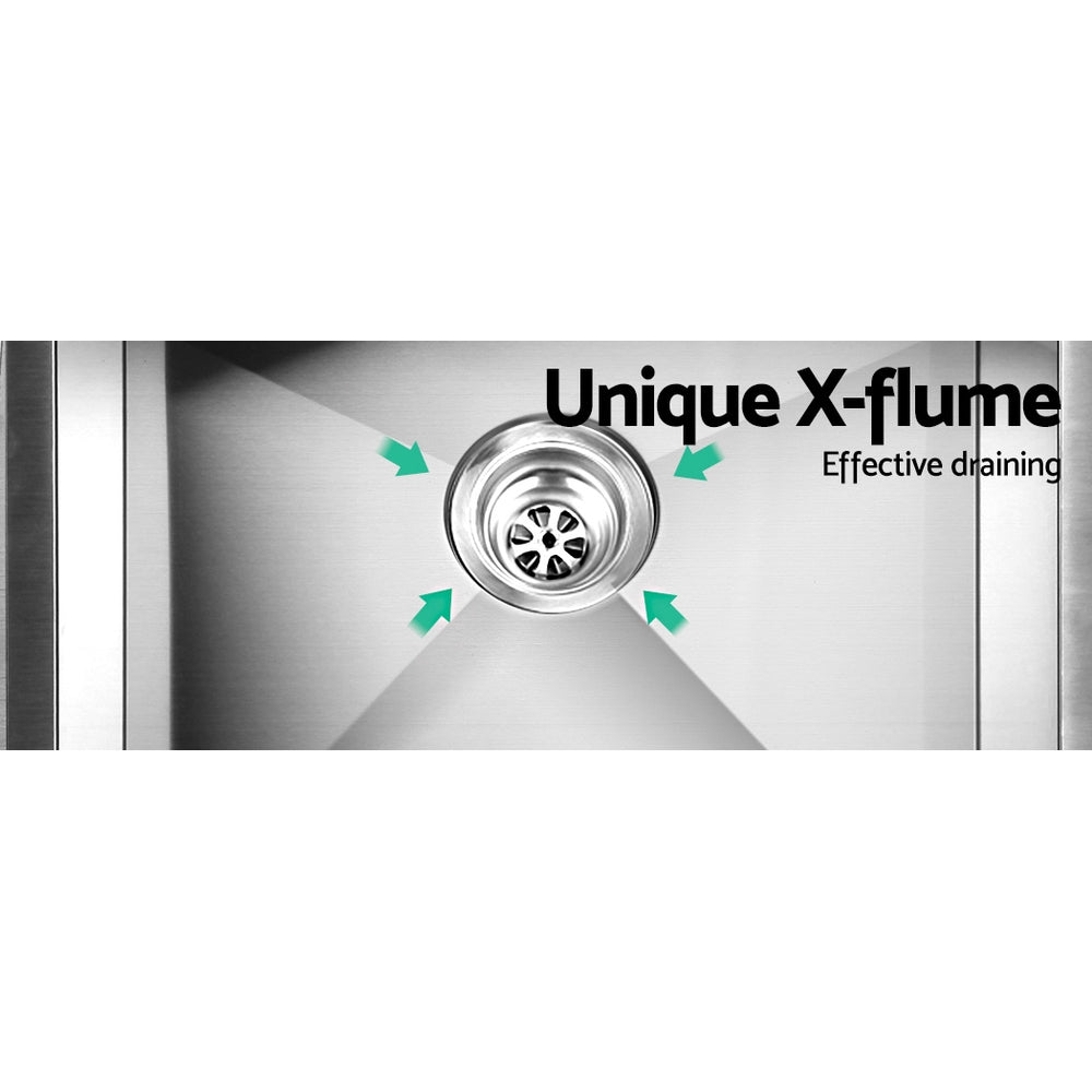 Kitchen Sink 53X50CM Stainless Steel Basin Single Bowl Silver - Furniture > Dining > Kitchen Sinks - Rivercity House & Home Co. (ABN 18 642 972 209) - Affordable Modern Furniture Australia