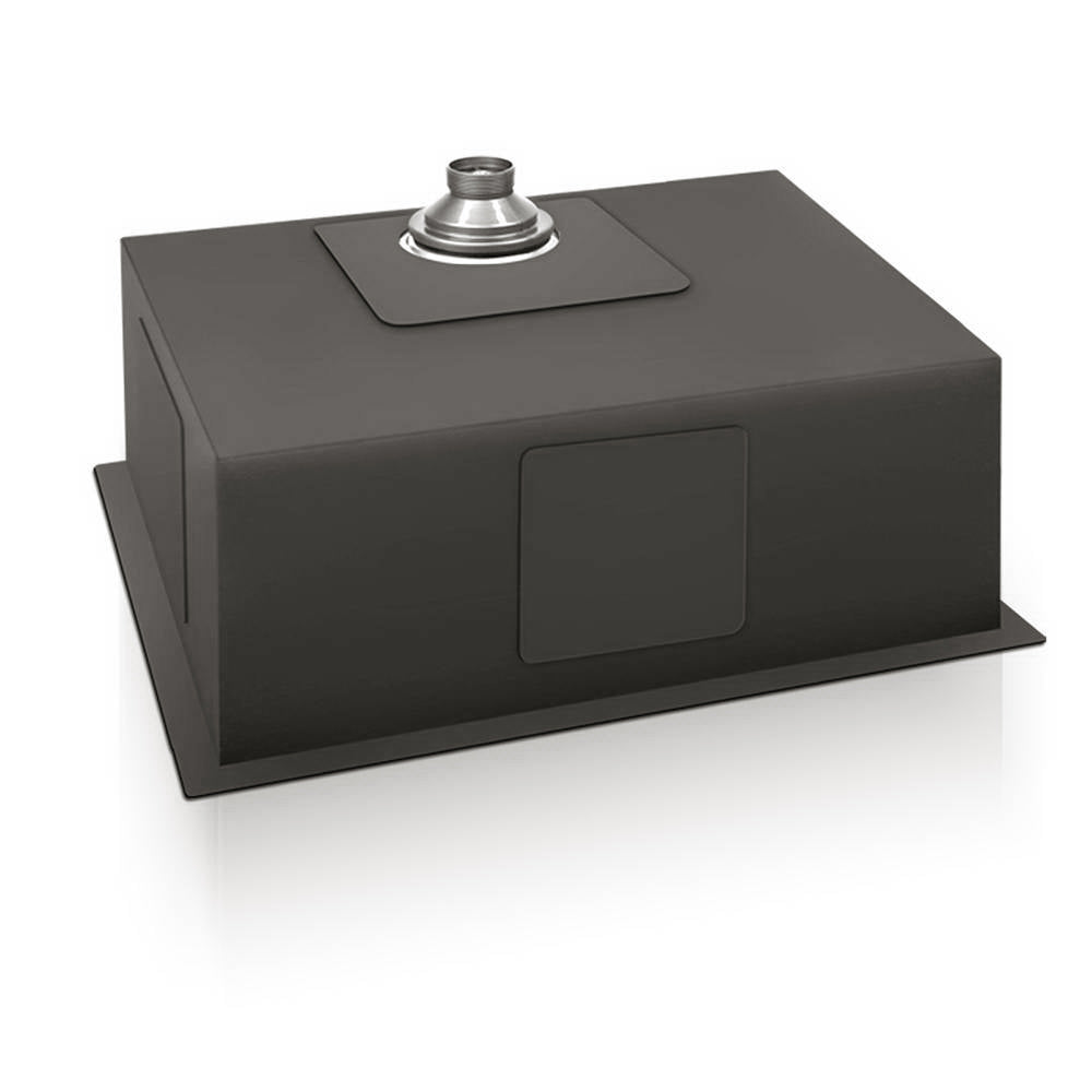 Kitchen Sink 60X45CM Stainless Steel Basin Single Bowl Black - Furniture > Dining > Kitchen Sinks - Rivercity House & Home Co. (ABN 18 642 972 209) - Affordable Modern Furniture Australia